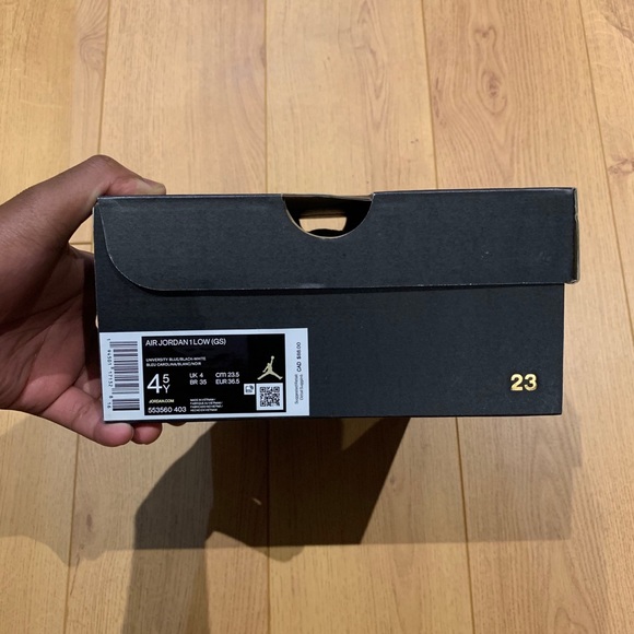 -Edm- 💠*NEW* Air Jordan 1 Low “University Blue” (GS) - Picture 11 of 11